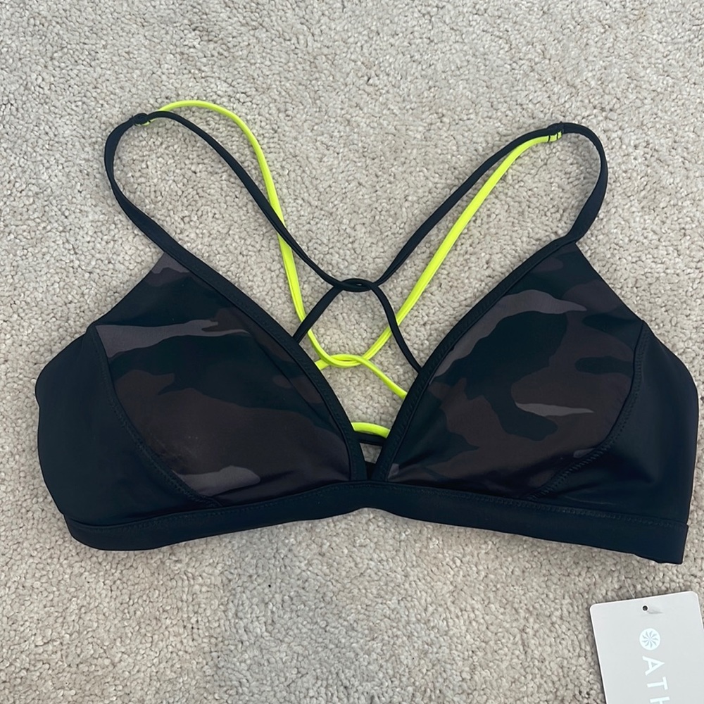 Athleta Freestyle Camo Bikini Top